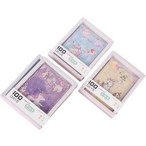 Journal 3 Pack Unicorn Purple Blue Sensory Diary Girls Boys Teens Shake It Up A5